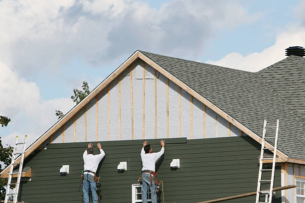 Professional Siding Replacement technician working in Bedminster, NJ